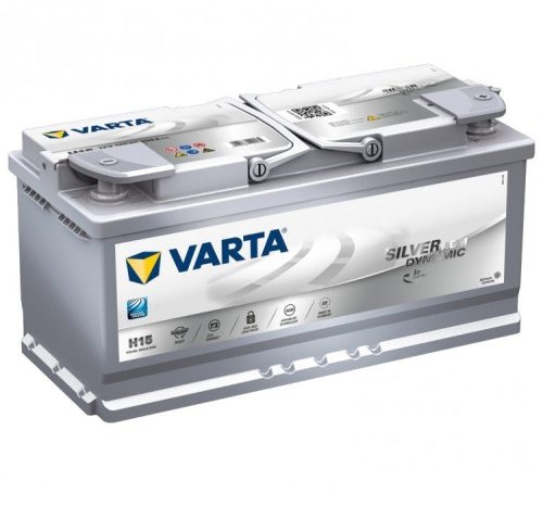 VARTA SILVER Dynamic H15 AGM 12V 105Ah/950A Autó Akkumulátor Jobb+