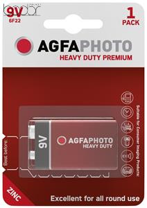 AgfaPhoto Heavy Duty Féltartós 9V Elem B1