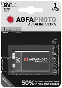 AgfaPhoto Ultra Alkáli 9V Elem B1