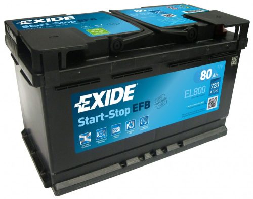 Exide EFB Stop-Start EL800 12V 80Ah/720A start/stop autó akkumulátor