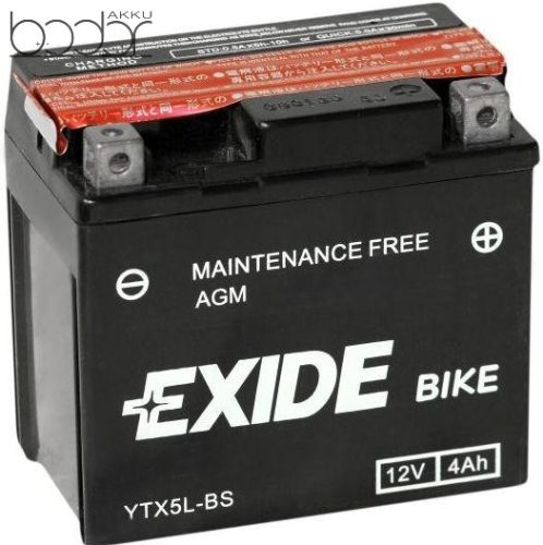 Exide ETX5L-BS 12V 4Ah