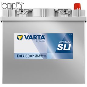   Varta Dynamic SLI - 12v 60ah - autó akkumulátor - jobb+ *ázsia