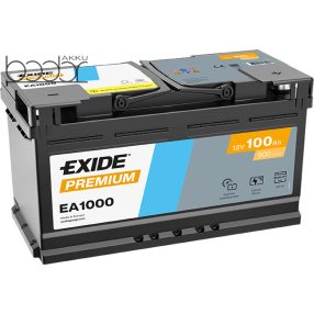 Exide Prémium EA1000 12V 100Ah/900A autó akkumulátor