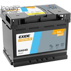 Exide Prémium EA640 12V 64Ah/640A autó akkumulátor