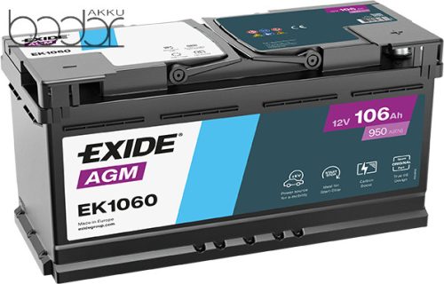 Exide AGM Start-Stop 12V 106Ah 950A