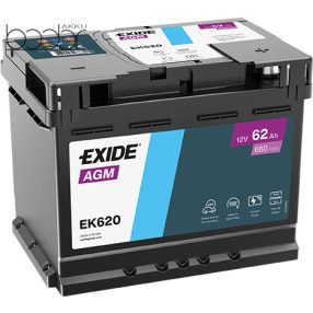 Exide AGM START-STOP 12V 62Ah 680A
