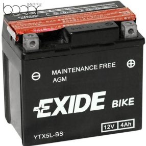 Exide ETX5L-BS 12V 4Ah