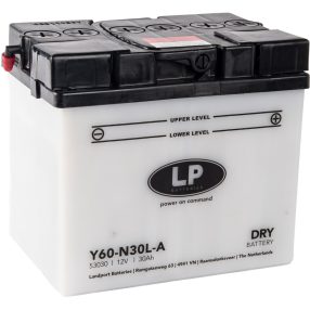 Landport Y60-N30L-A / 12V 30Ah 300A Jobb+ motor akkumulátor